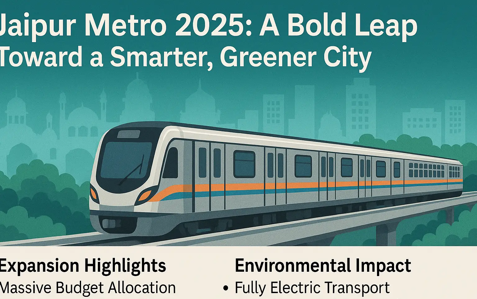 Jaipur Metro 2025: A Bold Leap Toward a Smarter, Greener City